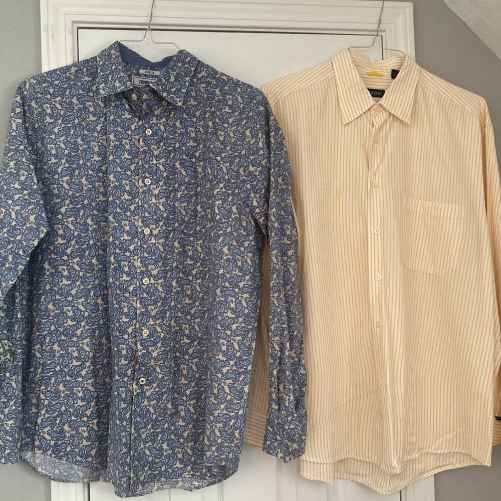 Lot of 2 Men’s Dress Shirt Bundle